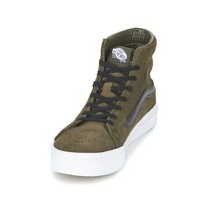 Perf Suede Sk8-Hi Slim Cutout in Tarmac -Unisex